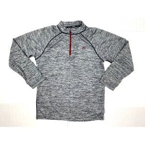 Russell Training Fit Dri Power 360 Boy XXL Long Sleeve 1/4 Zip Gray Shirt